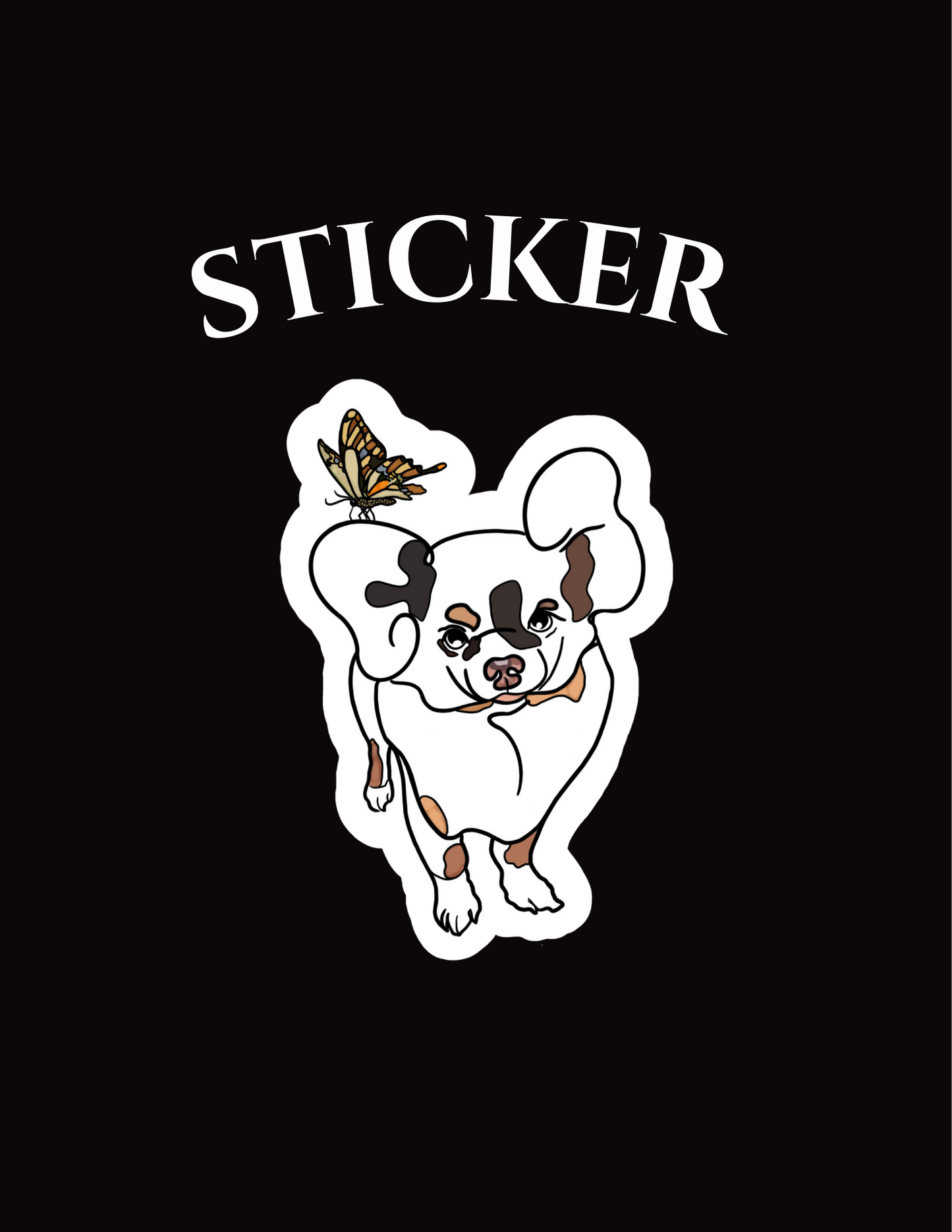 LONG HAIR CHIHUAHUA STICKER