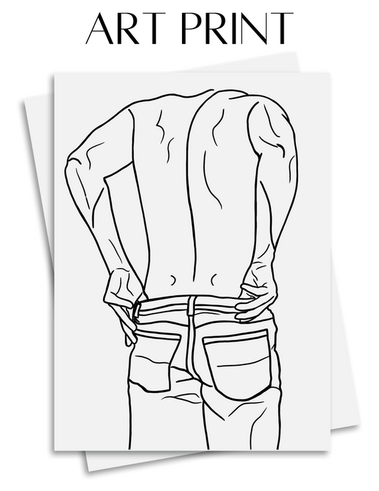 UNDRESSING ART PRINT